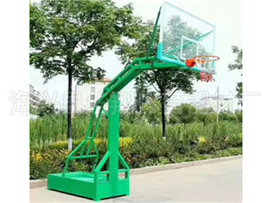 河北绿色平箱篮球架